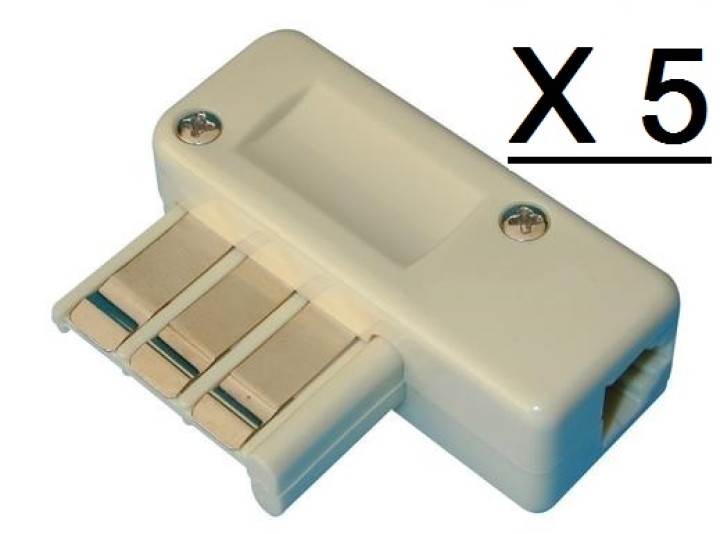 5 Telefon stecker stecker fur telefon 6 polig telefonstecker telekommunikation telefonzubehor telefonstecker jr international - 