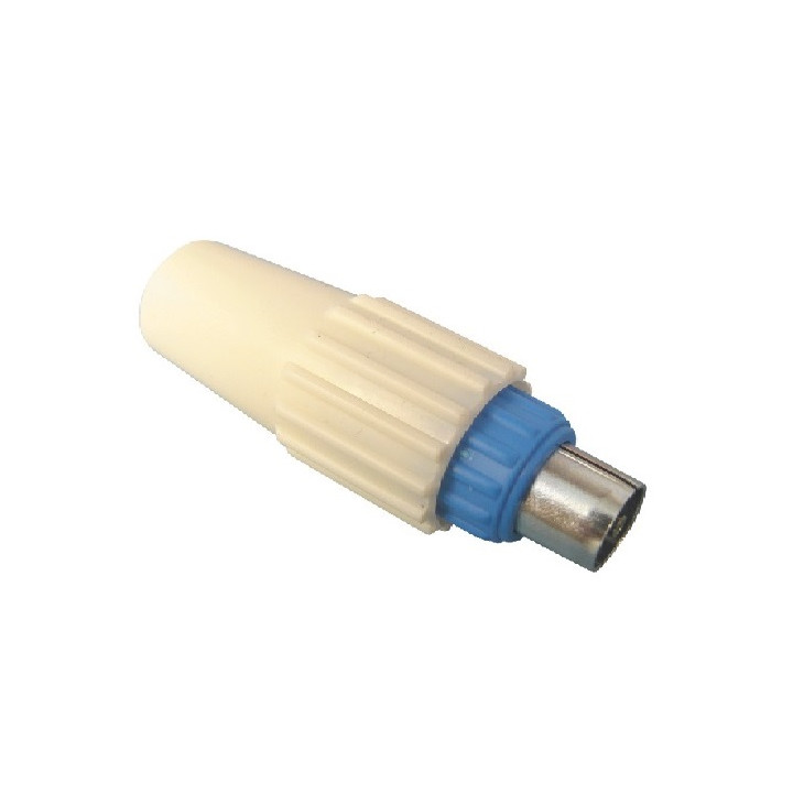 Male coaxial plug (9.5 mm each) for electricity television tv cen - 1