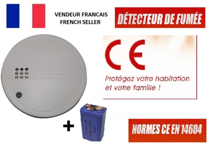 Detector humo electronico 9vcc o 220vca buzzer alarma detector alarma electronico incendio jr international - 1