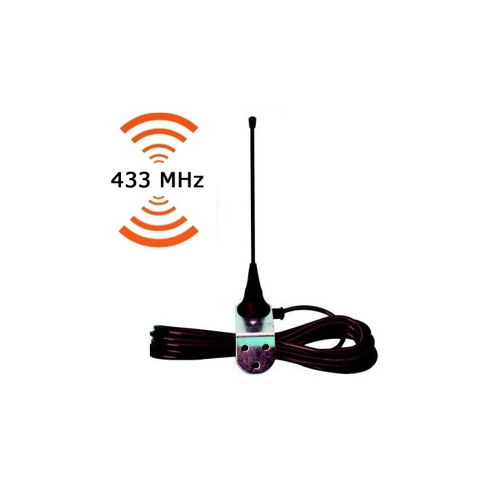 Aerial 433mhz aerial + 4m coaxial cable for sliding swinging gate automation antennas aerials +cable gate automation avisden - 1