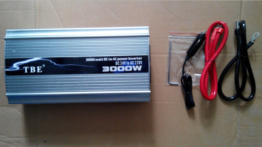 Modified sine wave power inverter 3000w 24vdc in 230vac out pin earth jr international - 1