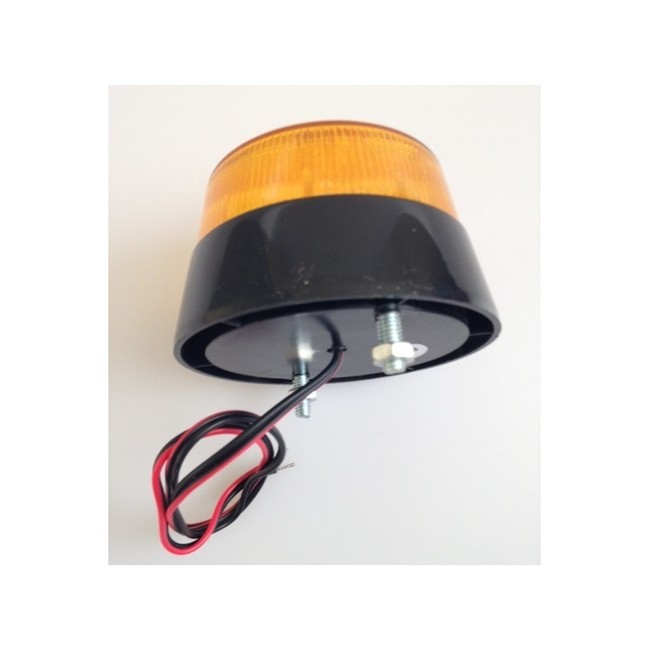 2 Xenon blitzlicht 12vdc bernsteingelb ø70x52mm blitzlicht fur elektronische alarmanlage velleman - 2
