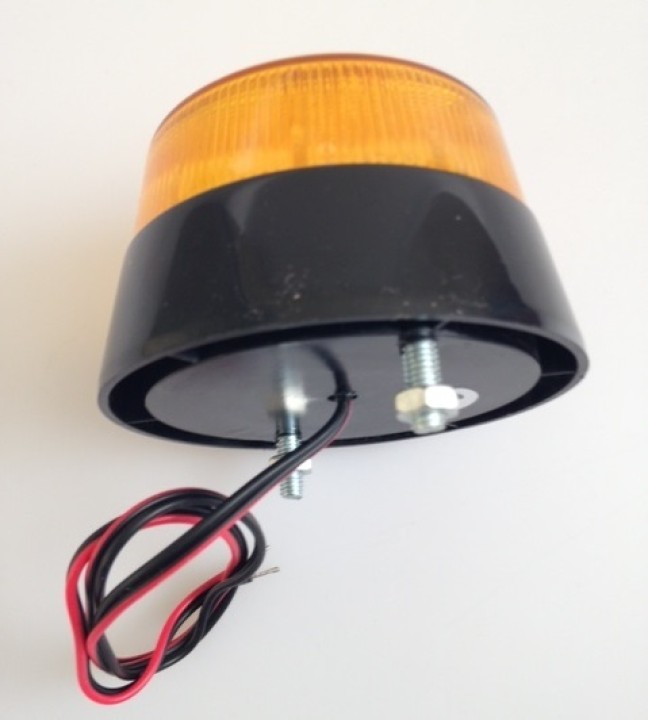 2 Xenon blitzlicht 12vdc bernsteingelb ø70x52mm blitzlicht fur elektronische alarmanlage velleman - 2