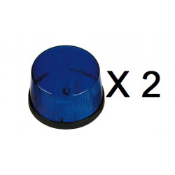 2 Flash alarma electronico xenon azul 12vcc ø70x44mm haa40b flashs alarmas electronicas azules velleman - 1