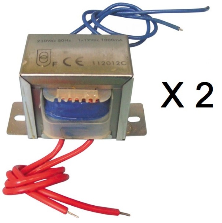 2 Transformador chasis abierto 12va 1 x 12v 1000ma velleman - 1