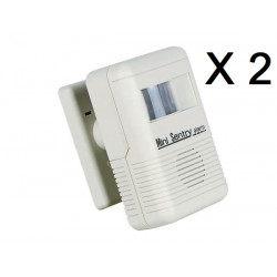2 Portable doorbell alarm with pir detector jr international - 1