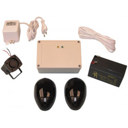Pack infrared cell 7/10m 12v + battery + power supply and siren jr international - 1