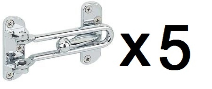 5 Hasp puerta apartamentos villa chainlets cadena de seguridad dg001-pc jr international - 1