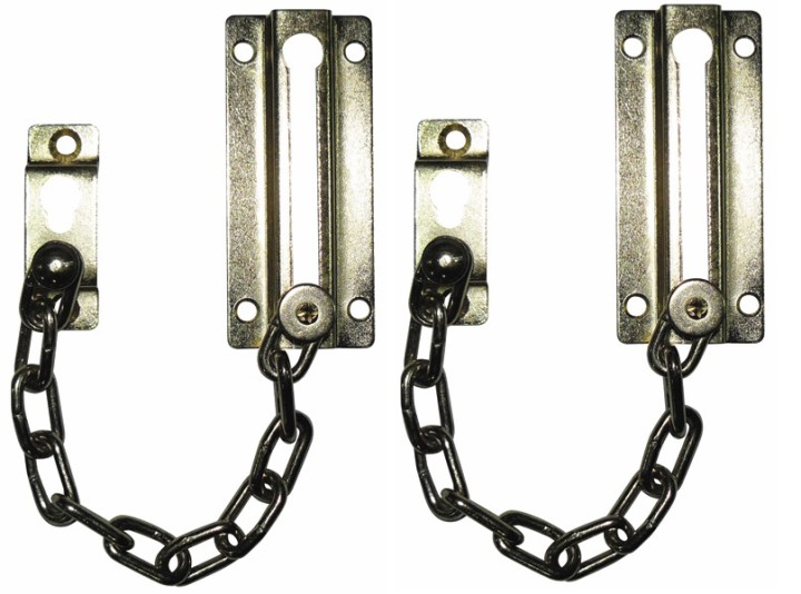 2 Catena di sicurezza per porta d'appartamanto villa o abitazione catenina chiusura di sicurezza porte jr international - 1