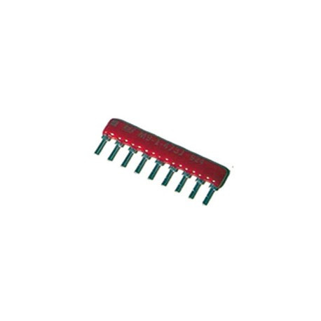 Network sil 8 resistors and 1 common 10 ohms 9 pin cen - 1