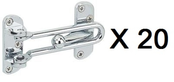 20 Hasp puerta apartamentos villa chainlets cadena de seguridad dg001-pc jr international - 1