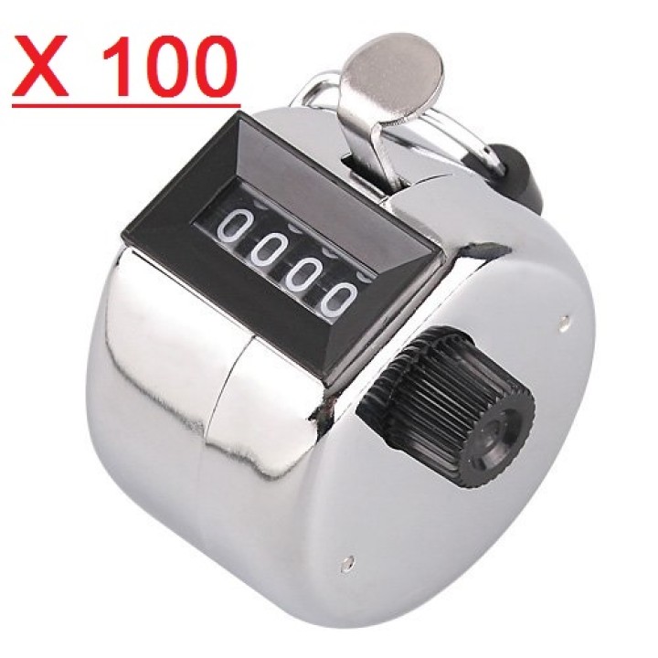 100 Metallo contatore a 4 cifre cnt1 manuale punteggio velleman conteggio individuale delle materie prime jr international - 1