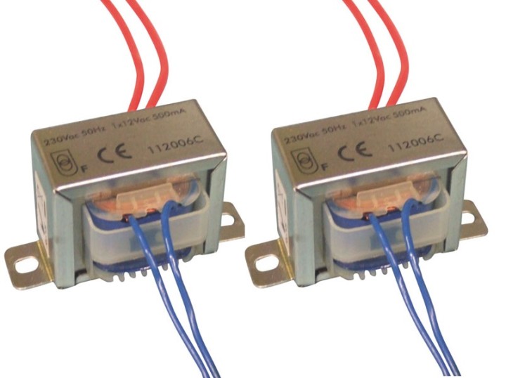 Transformador chasis abierto 6va 1 x 12v 500ma velleman - 1