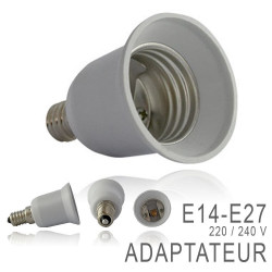 2 E14 adaptador convertidor lámpara portalámparas e27 ha llevado adaptación 220v 12v 24v 48v jr international - 2