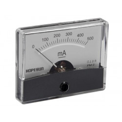 Tabelle analogen Amperemeter 500mA DC / 60 x 47mm aim60500 jr international - 3