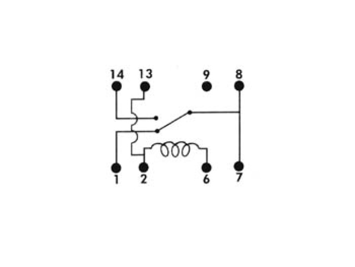 Miniaturrelais dil 0.5a / 10W max. 1 x 5VDC Rest-Arbeits vr05r051c velleman - 2