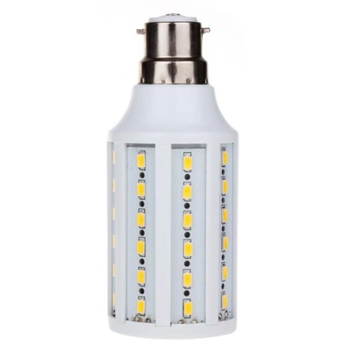 Lampadina b22 12w 220v 60 led smd 5050 360 1050 lumen bianco freddo jr international - 2