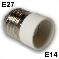 E27 auf E14 Sockeladapter-Konverter-Halter für LED-helle Lampen-Birnen jr international - 1