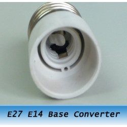 E27 auf E14 Sockeladapter-Konverter-Halter für LED-helle Lampen-Birnen jr international - 4
