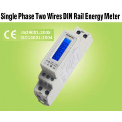 El consumo de energía indicador de kwh hora 220v powermeter metro rail din monofásico 1 fase jr international - 1