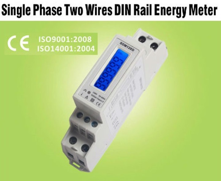 Energieverbrauchsanzeige kwh stundenzähler power din-schiene 220 ??v einphasig 1 phase jr international - 1