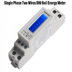 El consumo de energía indicador de kwh hora 220v powermeter metro rail din monofásico 1 fase jr international - 3