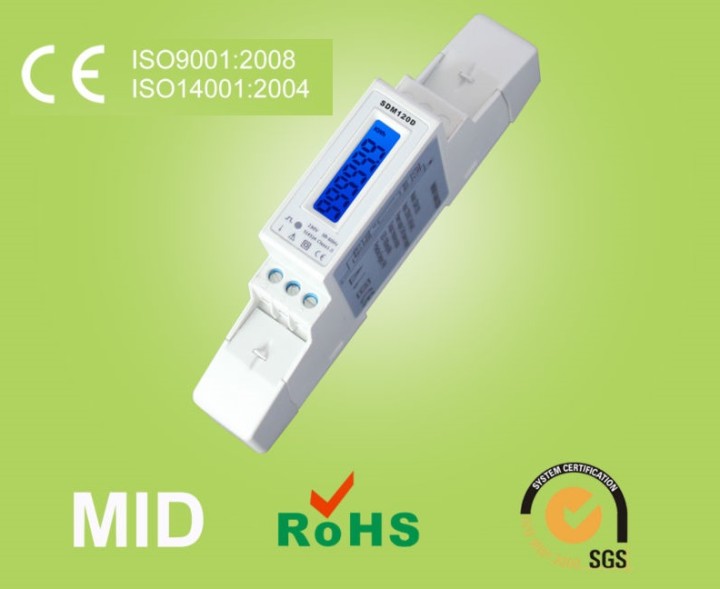 El consumo de energía indicador de kwh hora 220v powermeter metro rail din monofásico 1 fase jr international - 5