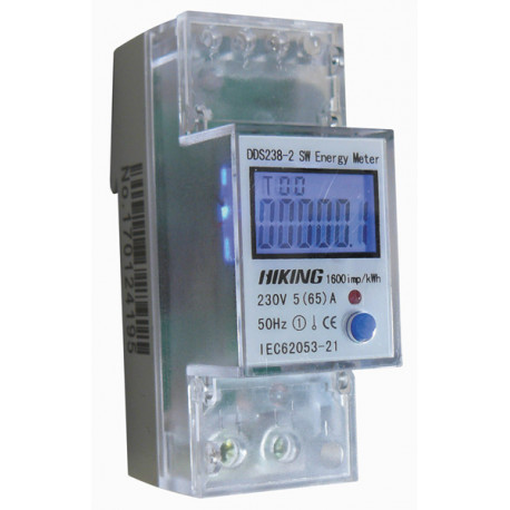 80 A Boaby DIN-Rail Electric Meter 220V Digital 1-Phase 2 Wire 2P DIN-Rail Electric Meter Electronic KWh Meter 20 