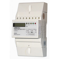 Kwh meter three phase four wire 100a din rail mounting jr international - 4