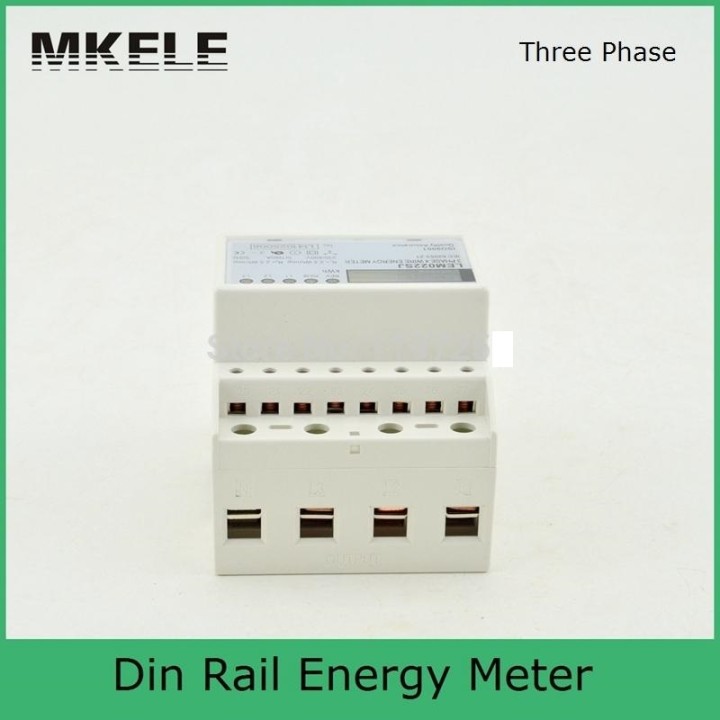 Kwh meter dreiphasigen vierleiter 100a din-schiene jr international - 2