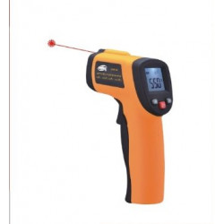 Termómetro láser infrarrojo sin contacto digital de color naranja de 550 grados geo fennel - 5