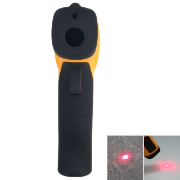 Infrared laser thermometer digital 550 degree orange noncontact geo fennel - 7