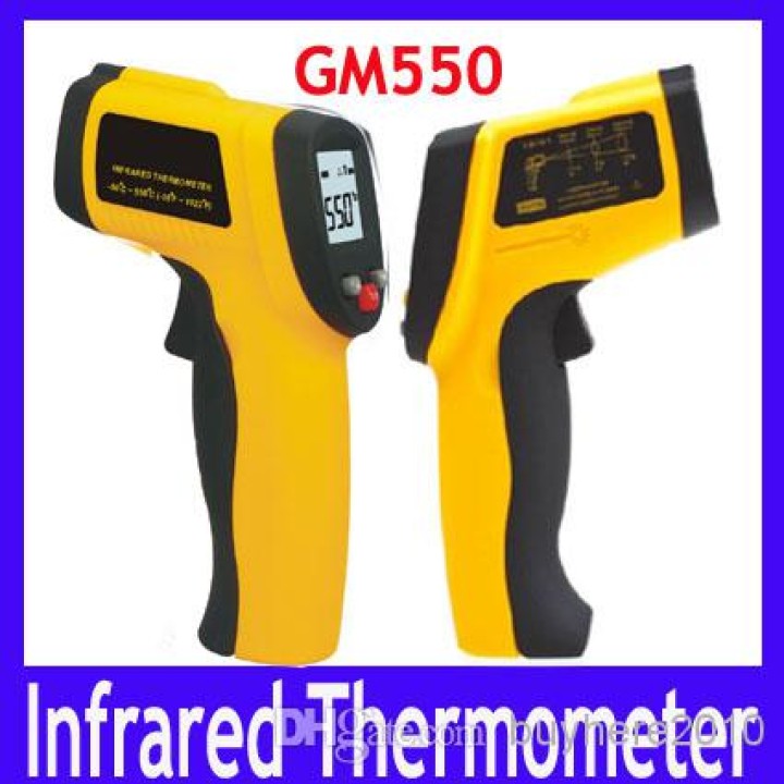 Infrarot-laser-thermometer digital 550 grad orange kontaktlosen geo fennel - 9