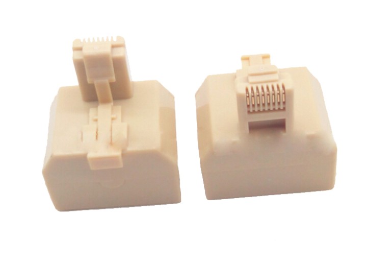 8P8C RJ45 maschio Adattatore 2 x RJ45 splitter female splitter modulare jr international - 5