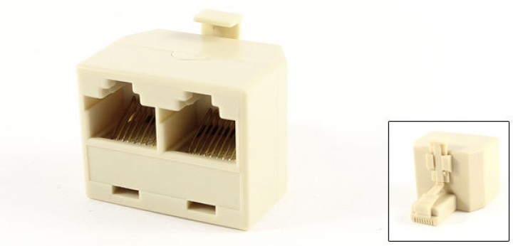 Rj45 splitter 1 2 ethernet network connecter 8p8c RJ45 Male Adapter 2 x RJ45 female splitter splitter modular jr international -