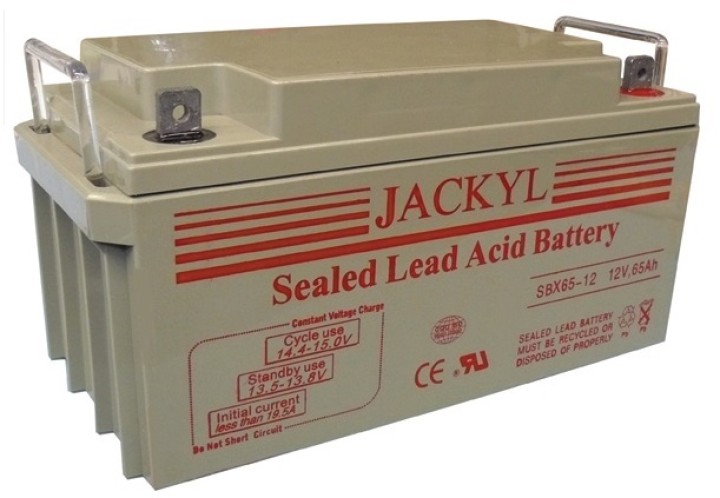 Batteria ricaricabile 12v 65ah accus solare eolico accumulatore piombo ciclico accu gel golf yuasa - 1