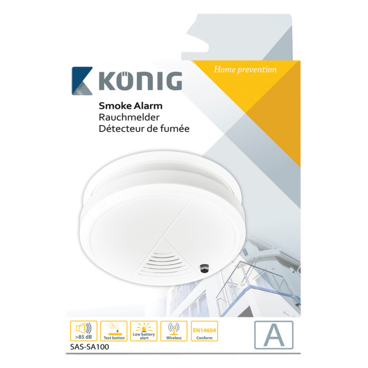 Detector de humo óptico seco-SA100 sas estándar 14604 konig - 3