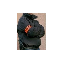 Armband orange fluorescent police armband velcro armband jr international - 3