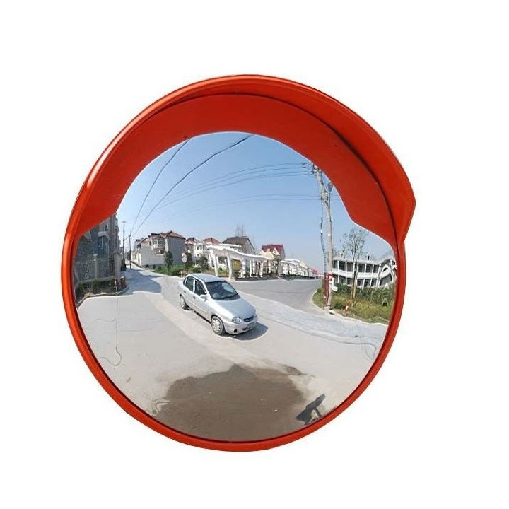 Espejo convexo marco panorámica pvc tapa 45cm campo de visión de 180 ° jr international - 1