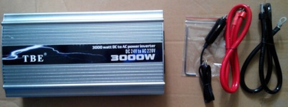 Modified sine wave power inverter 3000w 24vdc in 230vac out pin earth jr international - 1