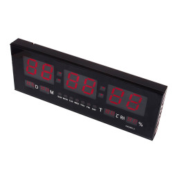 AC100v-240v Digital Large Big Jumbo LED Wall Desk Calendar Alarm Clock Red jr international - 5