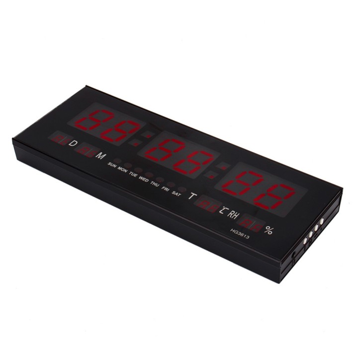 AC100V-240V Digitale Large Big Jumbo LED-Wand-Schreibtisch-Kalender-Wecker-Rot jr international - 7