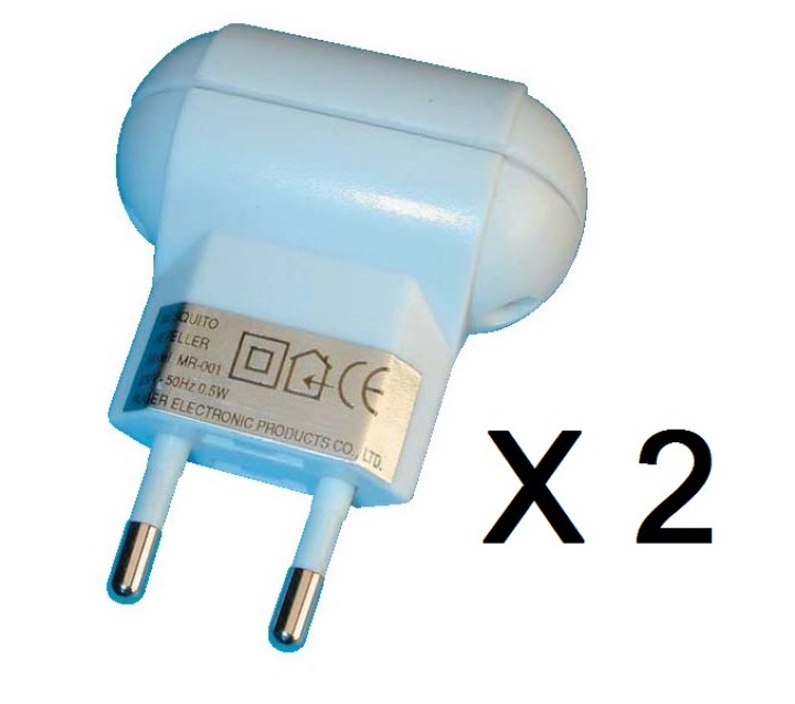 2 Repulsivo ad ultrasuoni per zanzare 220vca 25m mr001 casa campeggio campo estivo jr international - 1