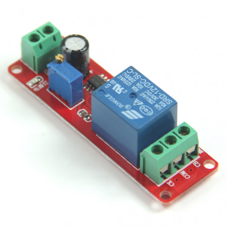 Red DC12V Pull Delay Timer Switch Adjustable Relay Module 0 to10 Second T1098 P conrad - 4