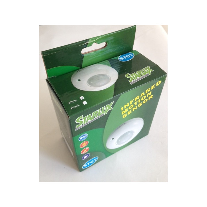 Detector de movimientos infrarrojo 220vca pir para fijar al techo velleman - 2