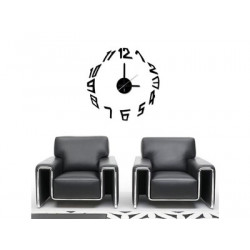 Wall sticker clock silent clock modern eva pp polypropylene wcs5 velleman - 1