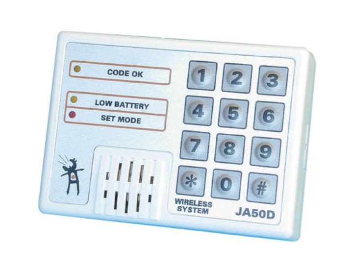 Keypad electronic wireless electronic alarm keypad for alarm control panel ja50, ja50r, 30 60m 433mhz access control keypad wire