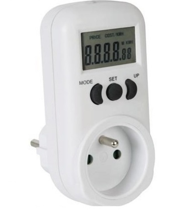 Contador de energia, controlador de consumo potencia e305em6 contadoe 220v 230v 240v 16a velleman - 1