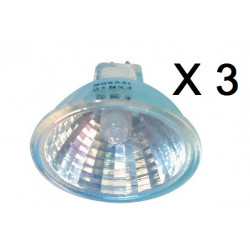 3 Lampadina dicroica 12v 50w con vetro accessori illuminazione complementi luce jr international - 1