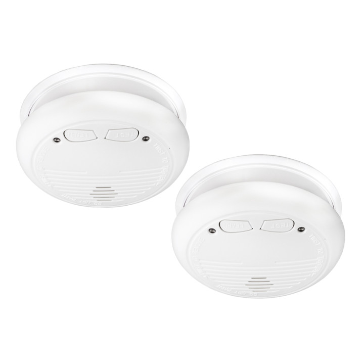 2 detector smoke detector wireless buzzer 9vdc 433mhz radio fire alarm hf fire alarm detection fire detection smoke detection ko